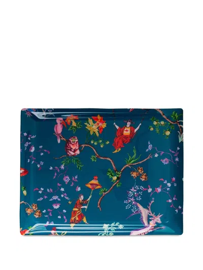 Etro Home Luduan Tray In Blue