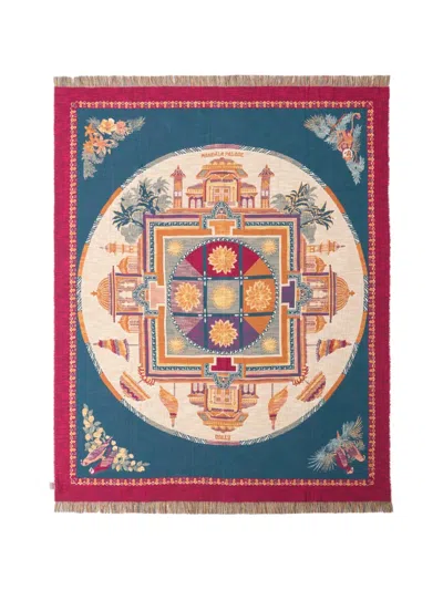 Etro Home Mandala Jacquard Cotton Blanket In Multi