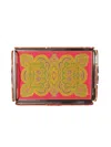 Etro Home Mandala Tray 30x20 In Multicolour