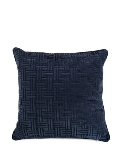 Etro Home Monogram Cushion In Blue