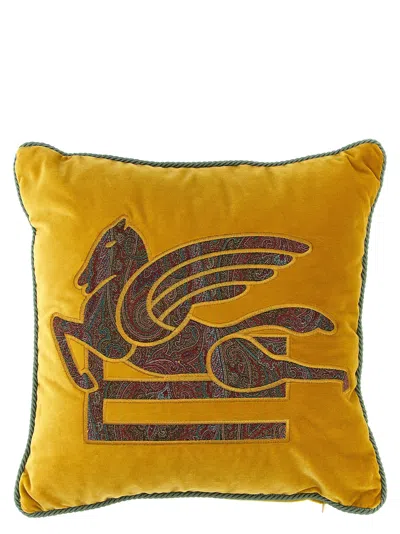 Etro Home New Somerset Cushions Yellow In Animal Print