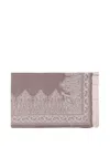 Etro Home Paisley-pattern Fringed Throw In Gray