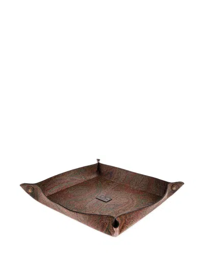 Etro Home Paisley-pattern Tray In Multi