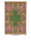 Etro Home Paisley Rectangular Tray (42cm X 28cm) In Green