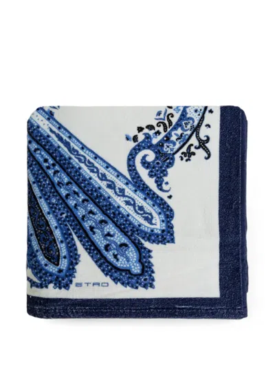 Etro Home Paisley-print Beach Towel In Blue