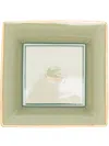 Etro Home Pegaso-motif Porcelain Tray (16cm X 16cm) In Green