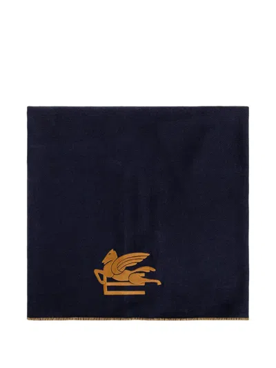 Etro Home Pegasus Blanket In Blue