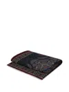 Etro Home Placed-print Wool Blanket (140cm X 180cm) In Blue