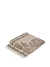 Etro Home Placed-print Wool Blanket (140cm X 180 Cm) In Neutral