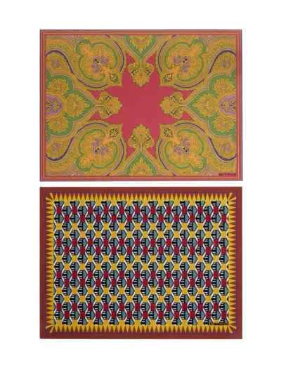 Etro Home Placemats Set In Multi