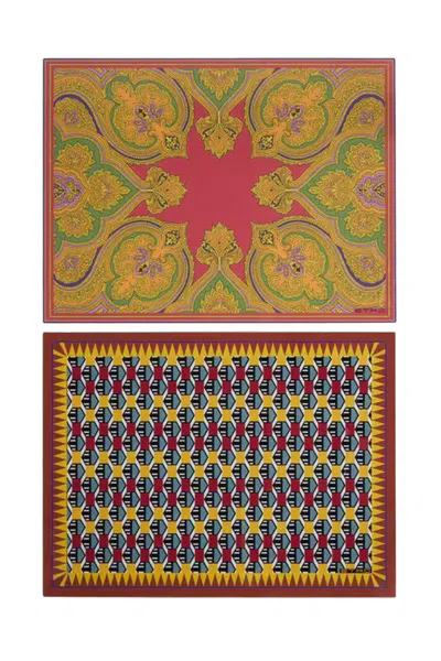 Etro Home Placemats Set In Multi