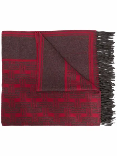 Etro Home Scarf With Print In Red