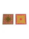 Etro Home Taj Mahal Bottle Coaster Set Diam. 13x13 In Multicolour