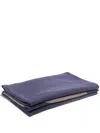 Etro Home Two-tone Wool Throw In Blue