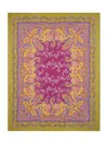 Etro Home Wool Plaid With Flower And Paisley Print In Multicolour