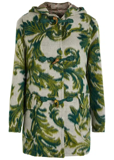 ETRO ETRO HOODED JACQUARD WOOL-BLEND JACKET