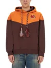 Etro Hooded Sweatshirt With Logo In Multi