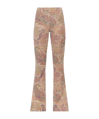 Etro Horn Casual Pants In Nude