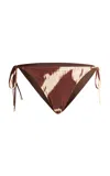 Etro Ikat-printed Bikini Bottom In Pattern