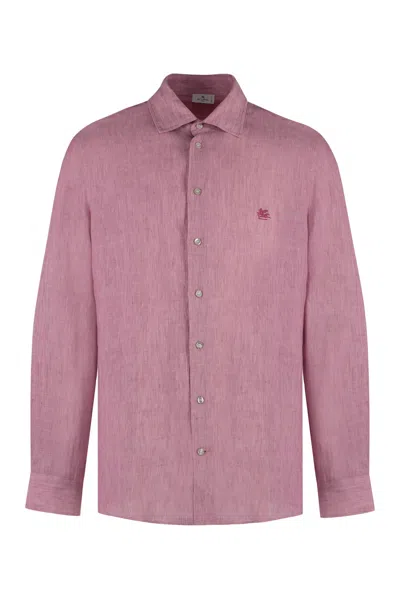 Etro Ìlinen Shirt In Pink
