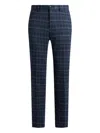 Etro Inspect Standard Trousers In Blue
