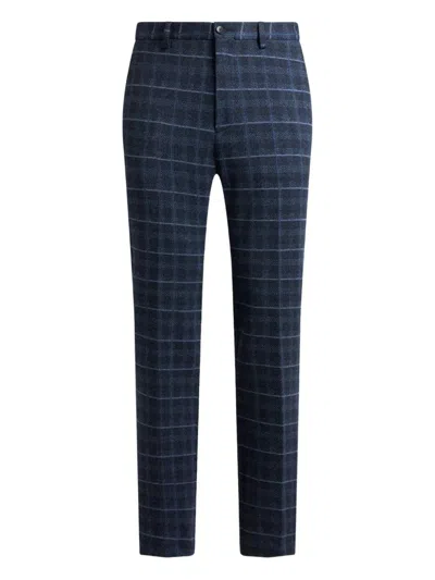 Etro Inspect Standard Trousers In Blue