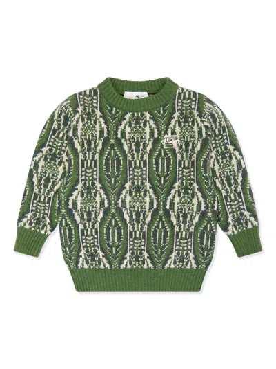 ETRO INTARSIA-KNIT LOGO JUMPER