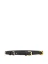 Etro Interchangeable Buckles Leather Belt In Black