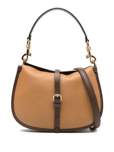 ETRO INTERNAL SLIP POCKET CALF LEATHER SHOULDER BAG