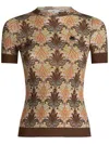 Etro Woman Sweater Black Size 12 Virgin Wool In Brown