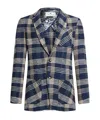 Etro Irregular Checked Knitted Suit In Black