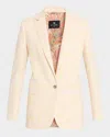 Etro Irridescent Sb Jacket In Multicol On Beige Ba
