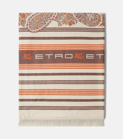 Etro Ischia Paisley Cotton Beach Towel In Multi