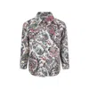 Etro Ivory Jacket For Girl With Floral Paisley Print In Multicolor