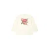 Etro Ivory T-shirt For Baby Girl With Floral Paisley Print In Ivory