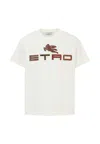 Etro Ivory T-shirt For Kids With Logo In White