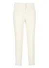 Etro Ivory Viscose Pants In Neutrals