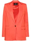 Etro Pegaso-button Gabardine Blazer