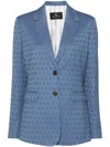 Etro Patterned-jacquard Wool Blazer