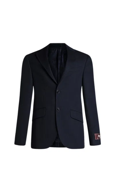 Etro Jacket In Blue