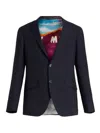 Etro Single-breasted Tailored Blazer In Blue