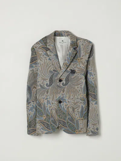 Etro Jacket  Kids Color Avion In Gray