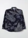 Etro Blue Jacket For Kids With Paisley Pattern In Blue