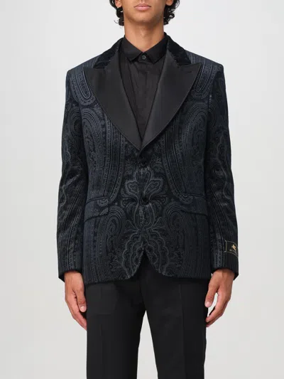 Etro Jacket  Men Color Black In Schwarz