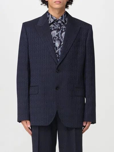 Etro Jacket  Men Color Blue