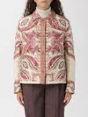 Etro Padded Jacket With Foliage Print. In Multi