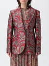 Etro Floral Brocade Single-breasted Jacket In Multi