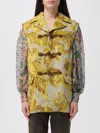 Etro , Wool-blend Jacquard Waistcoat, Woman, Yellow, Size 40 In Gold