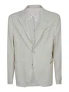 Etro Classic Regular Fit Jacket With Three Button Closure In Gray