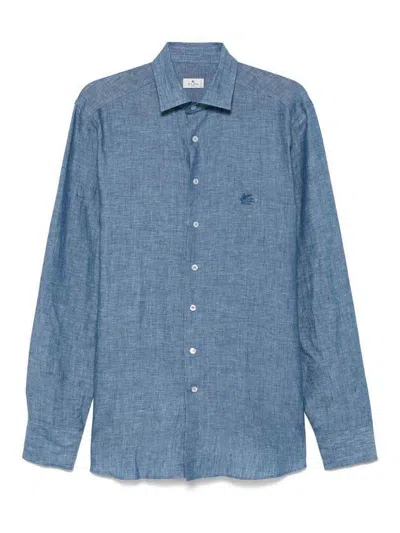 Etro Jacket In Light Blue
